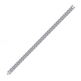 Tungsten Mens Polished Fancy Bracelet 12 mm Size 8.5 Inches
